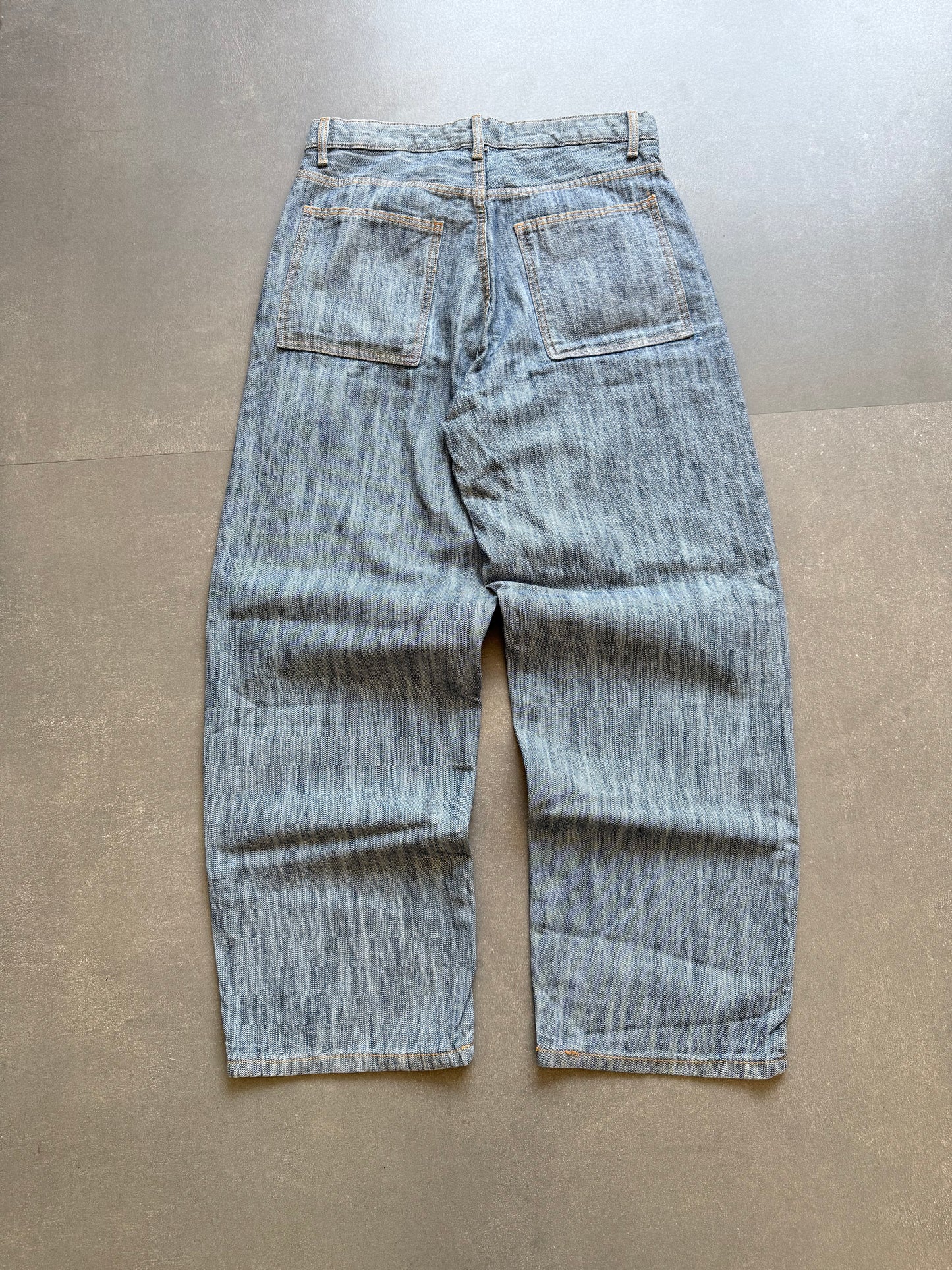 VINTAGE WASHED DESIGNER BAGGY DENIM