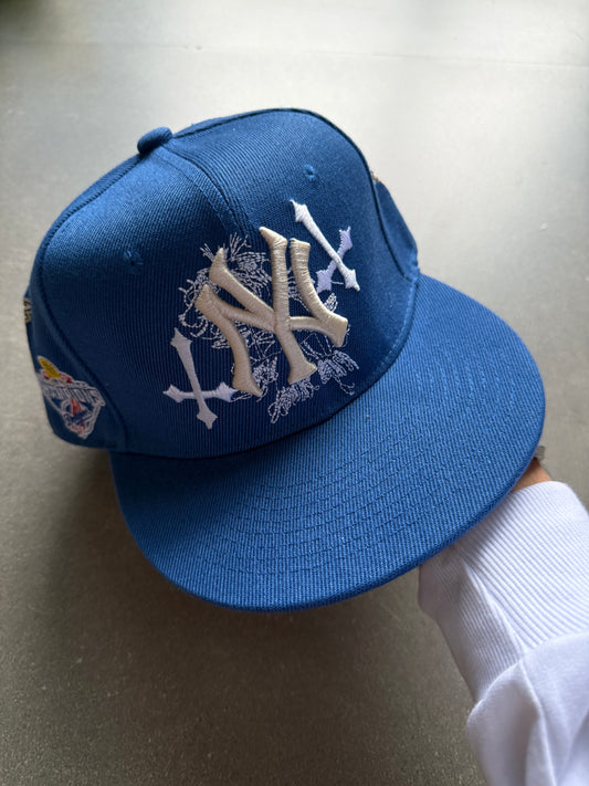 NY EMBROIDERED FITTED CAP