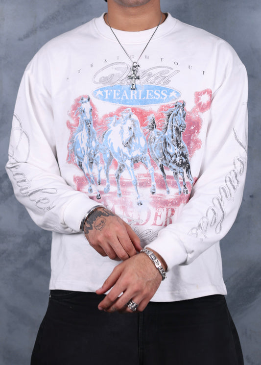 ELLC STUDIO VINTAGE INSPIRED FEARLESS TEE