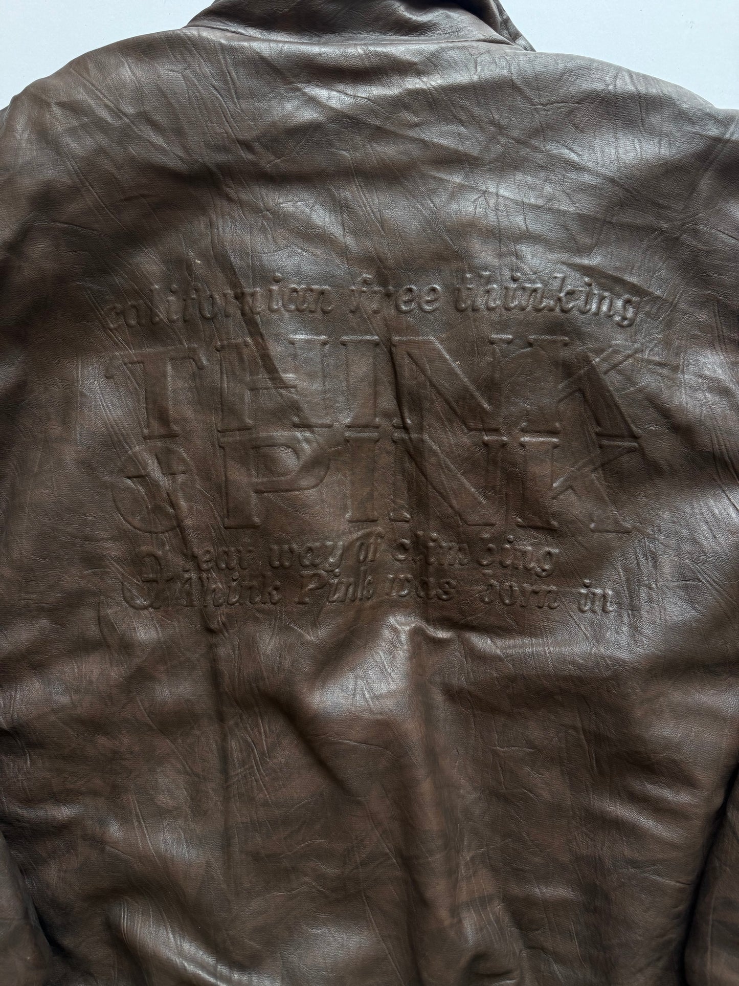 VINTAGE TECHNIQUE SPORTS CLUB LEATHER JACKET