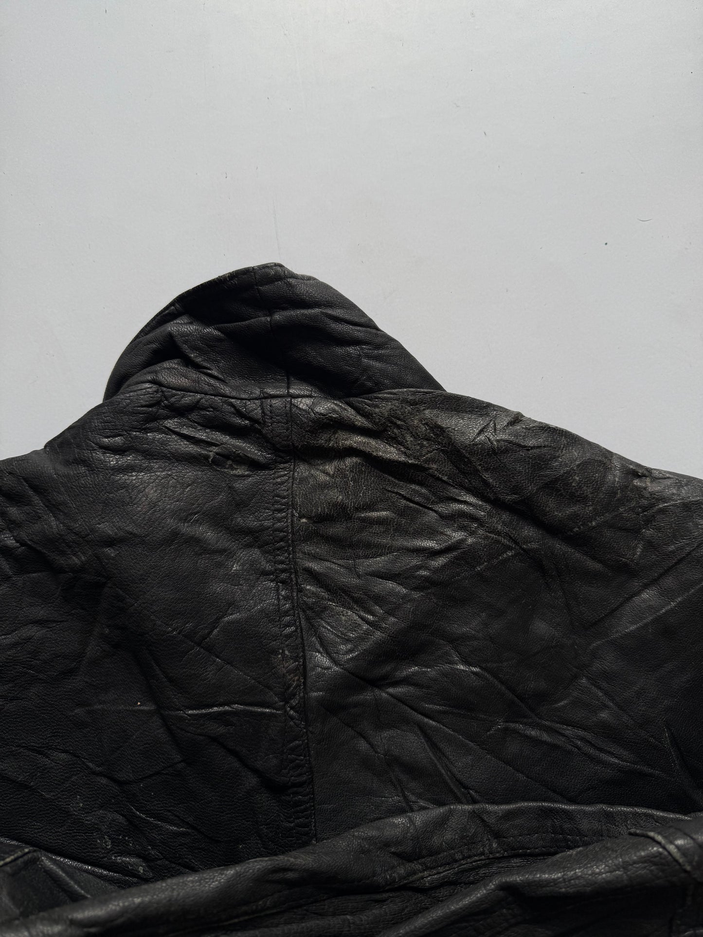 VINTAGE WORLD MAP LEATHER JACKET