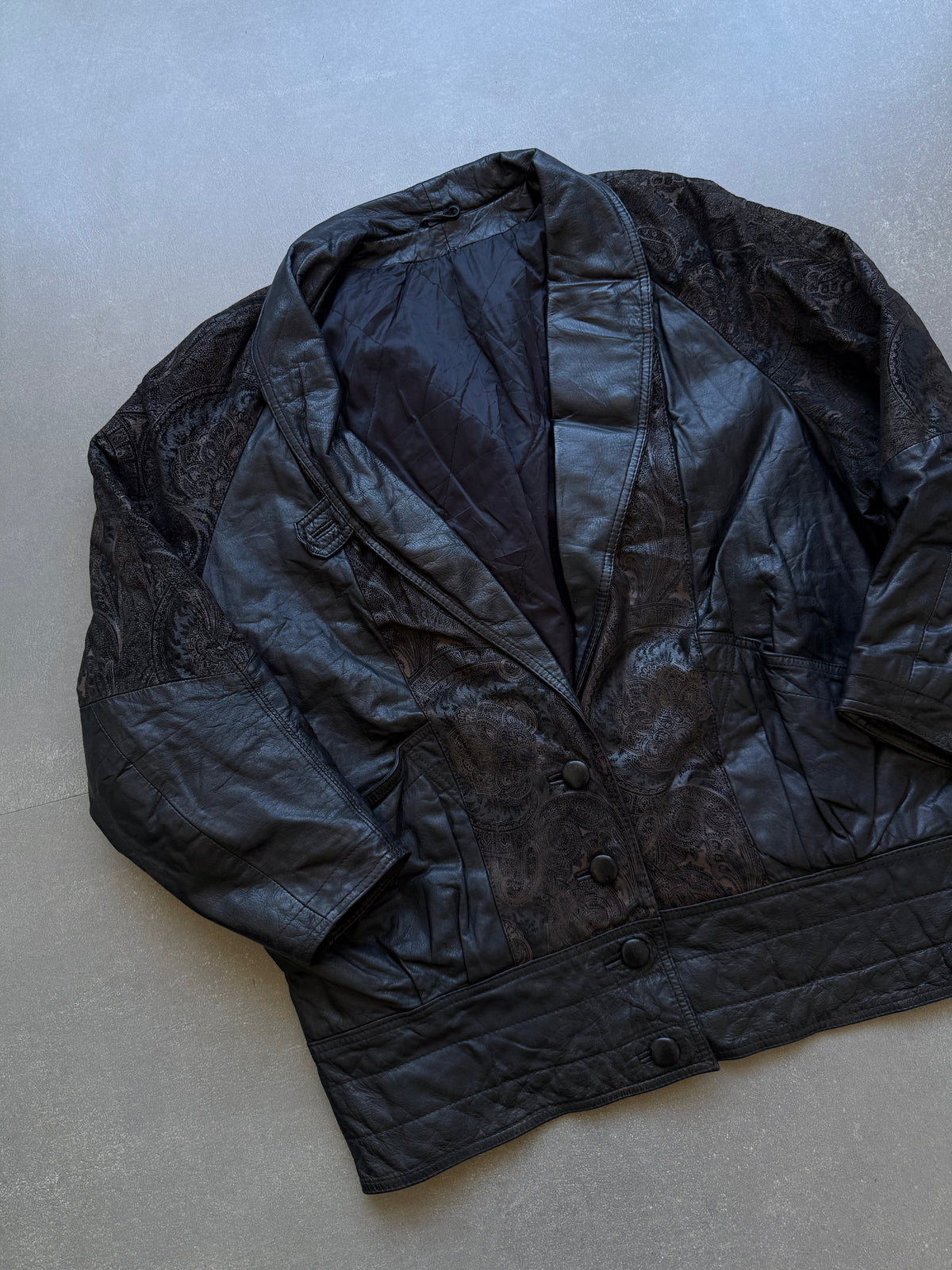 VINTAGE DESIGNER COAT LEATHER JACKET