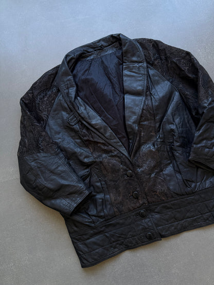 VINTAGE DESIGNER COAT LEATHER JACKET