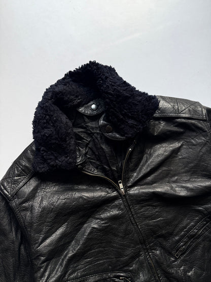 VINTAGE LEATHER JACKET (Detectable collar)