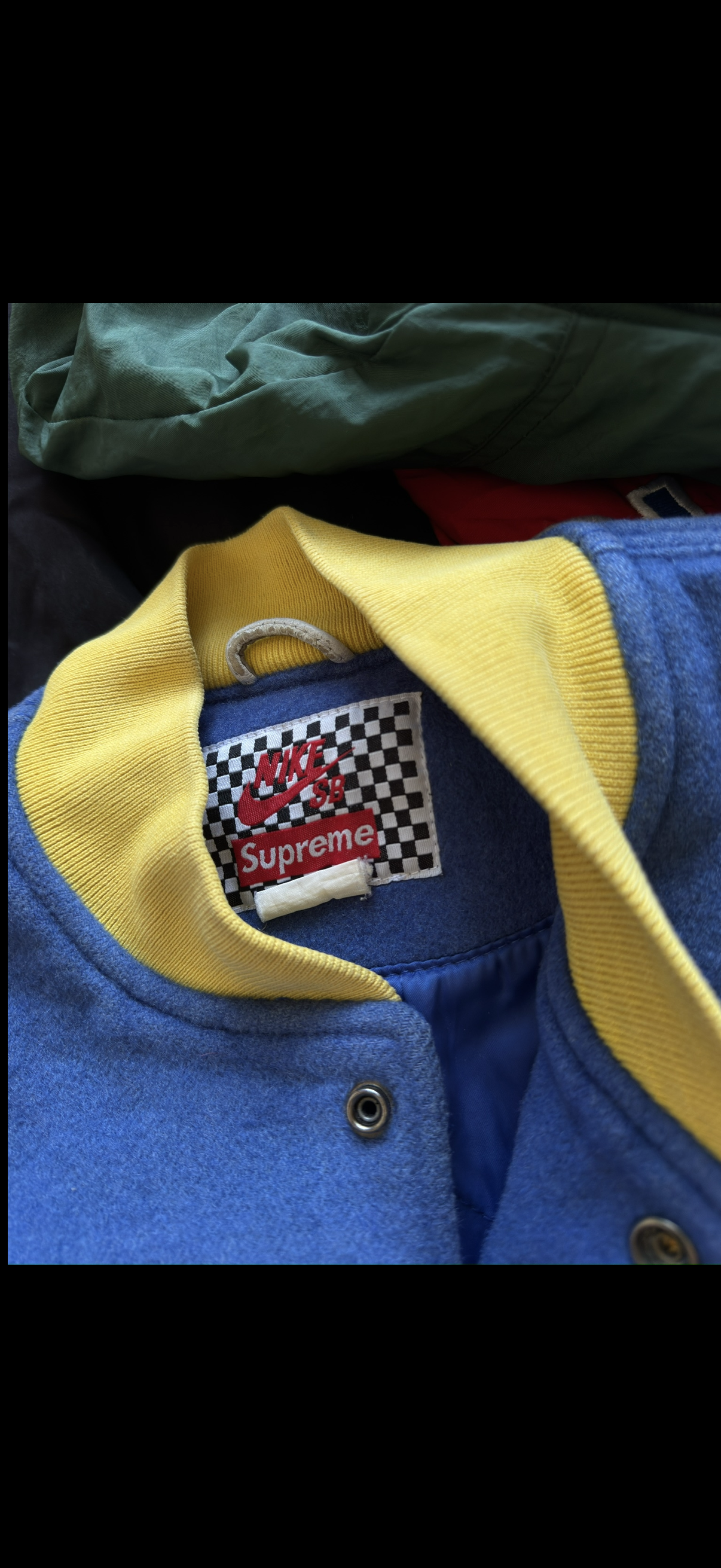 VINTAGE RARE Nike SB X SUPREME ME VARSITY JACKET