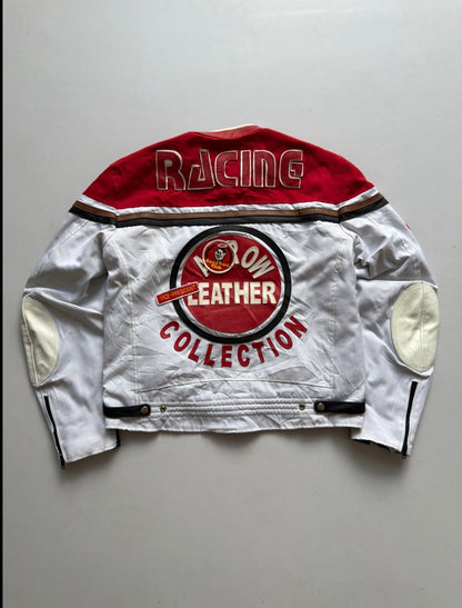 VINTAGE RARE ARROW LEATHER MOTORBIKE RACING JACKET