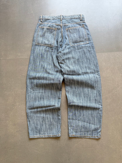 VINTAGE WASHED DESIGNER BAGGY DENIM
