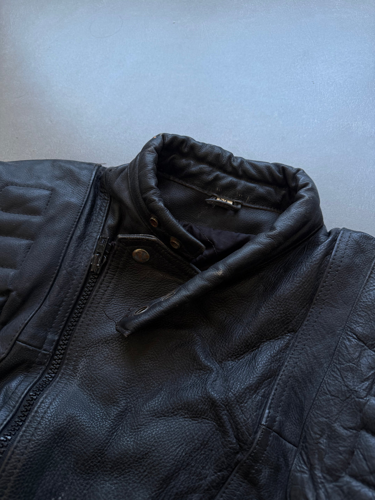 VINTAGE LEATHER BIKER JACKET