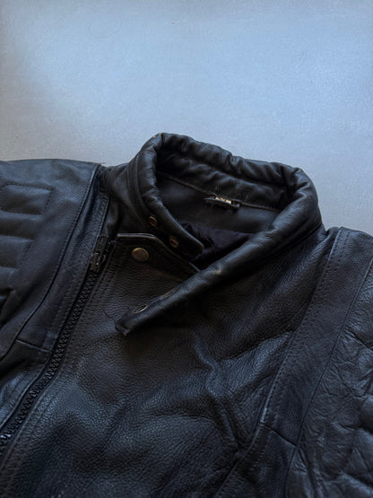 VINTAGE LEATHER BIKER JACKET