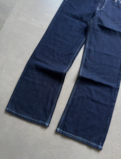 RAW INDIGO WIDE LEG DENIM