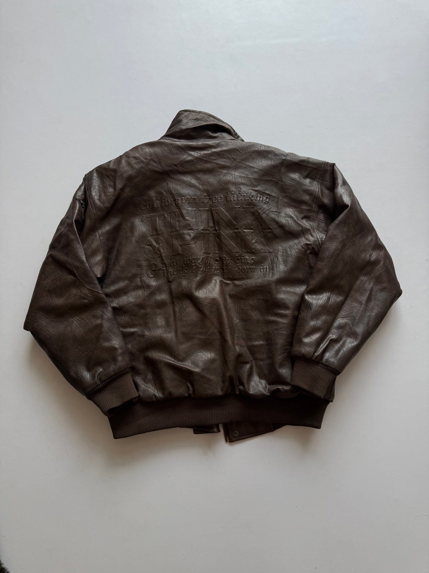 VINTAGE TECHNIQUE SPORTS CLUB LEATHER JACKET