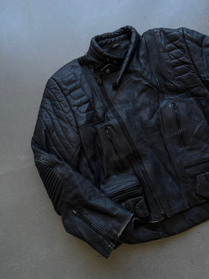 VINTAGE LEATHER BIKER JACKET