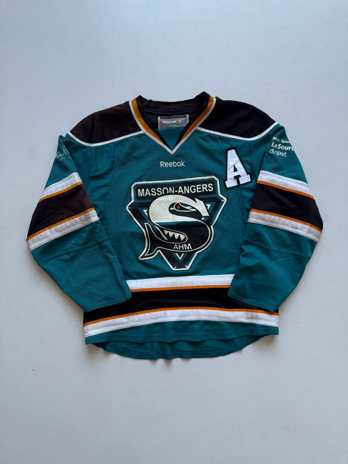 VINTAGE RBK MASSON ANGERS AHM HOCKEY JERSEY