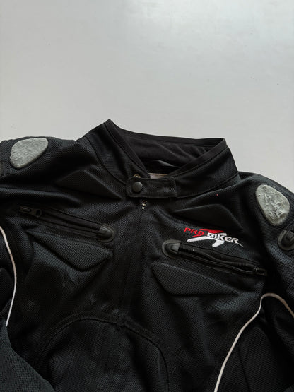 VINTAGE PRO BIKER RACING JACKET (safety pads)