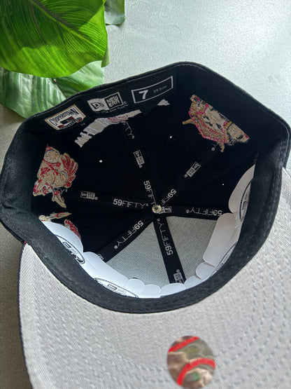 ANGELS EMBROIDERED FITTED CAP