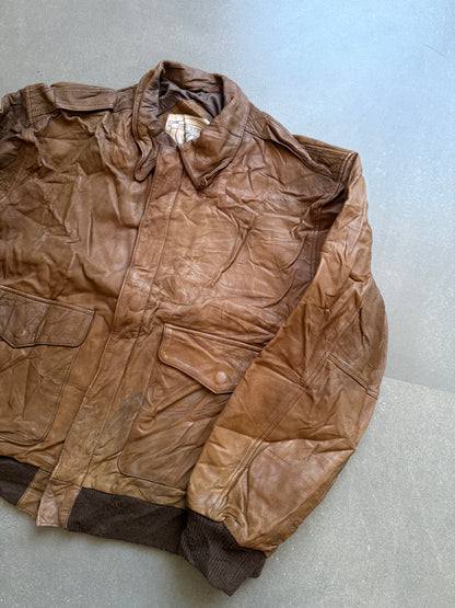 VINTAGE JOHN ASHFORD LEATHER JACKET