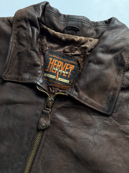VINTAGE HERVET SERGE LEATHER JACKET