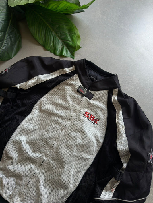 VINTAGE SBK SPORTS RACING JACKET 
(Safety pads)