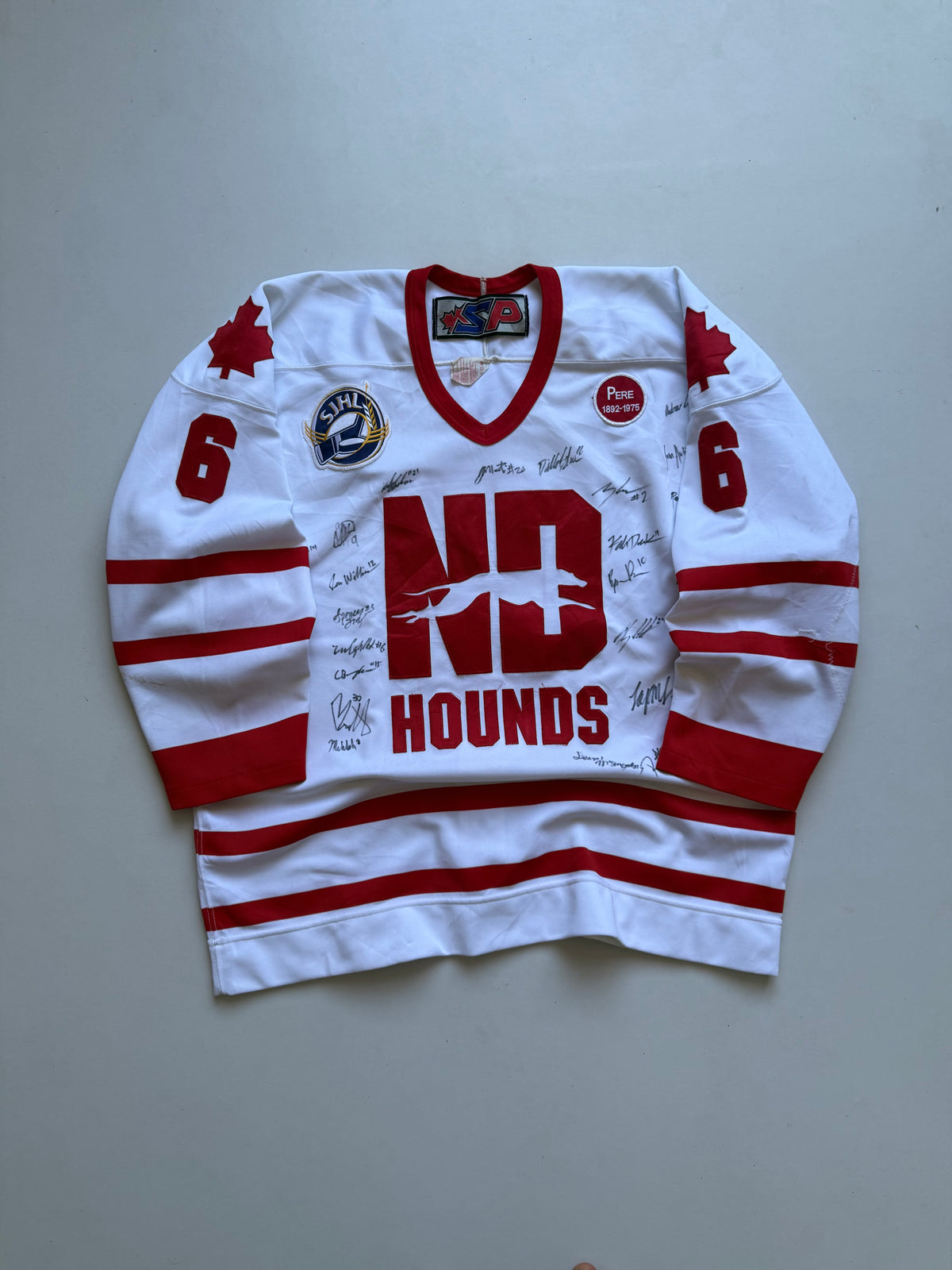 VINTAGE SP HOUNDS SIGN HOCKEY JERSEY