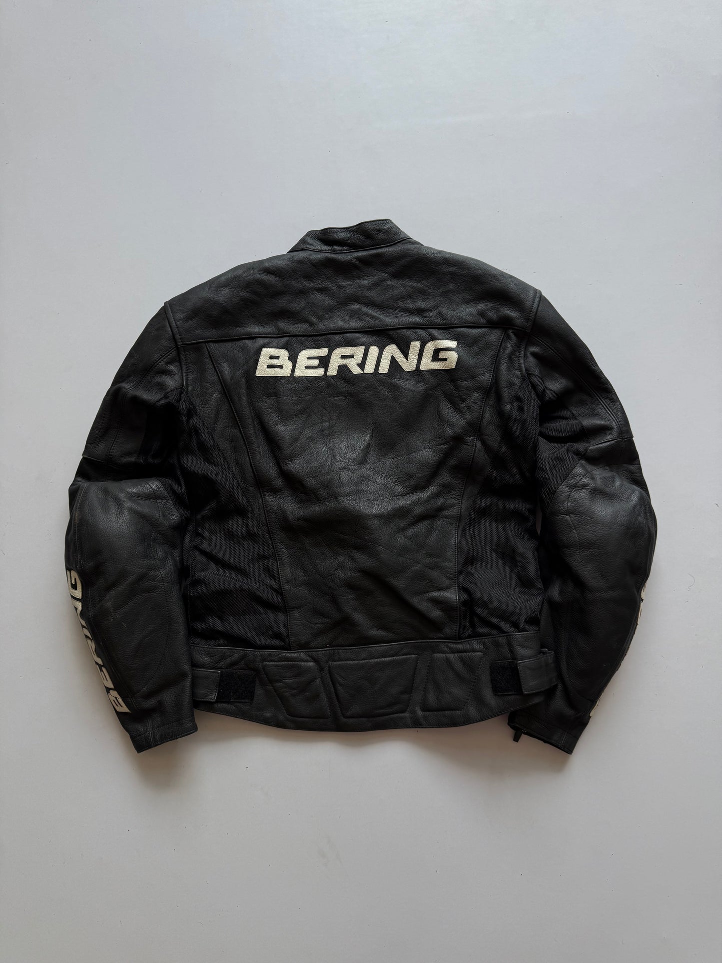 VINTAGE BERING LEATHER RACING JACKET (safety pads)