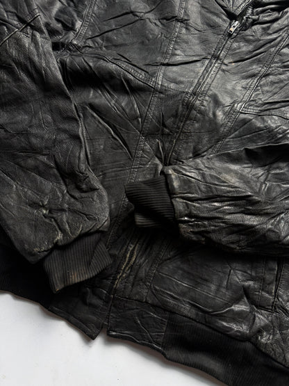 VINTAGE WORLD MAP LEATHER JACKET