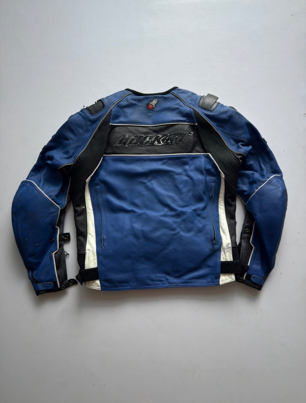 VINTAGE RARE JOE ROCKET LEATHER RACING JACKET (safety pads)
