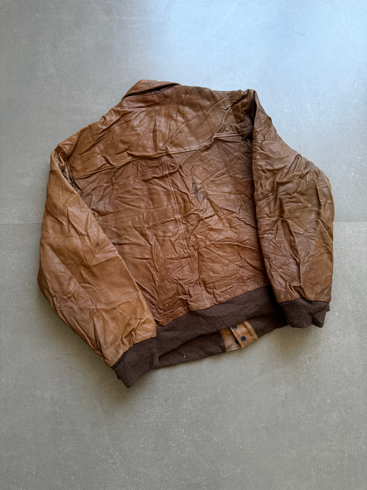 VINTAGE JOHN ASHFORD LEATHER JACKET