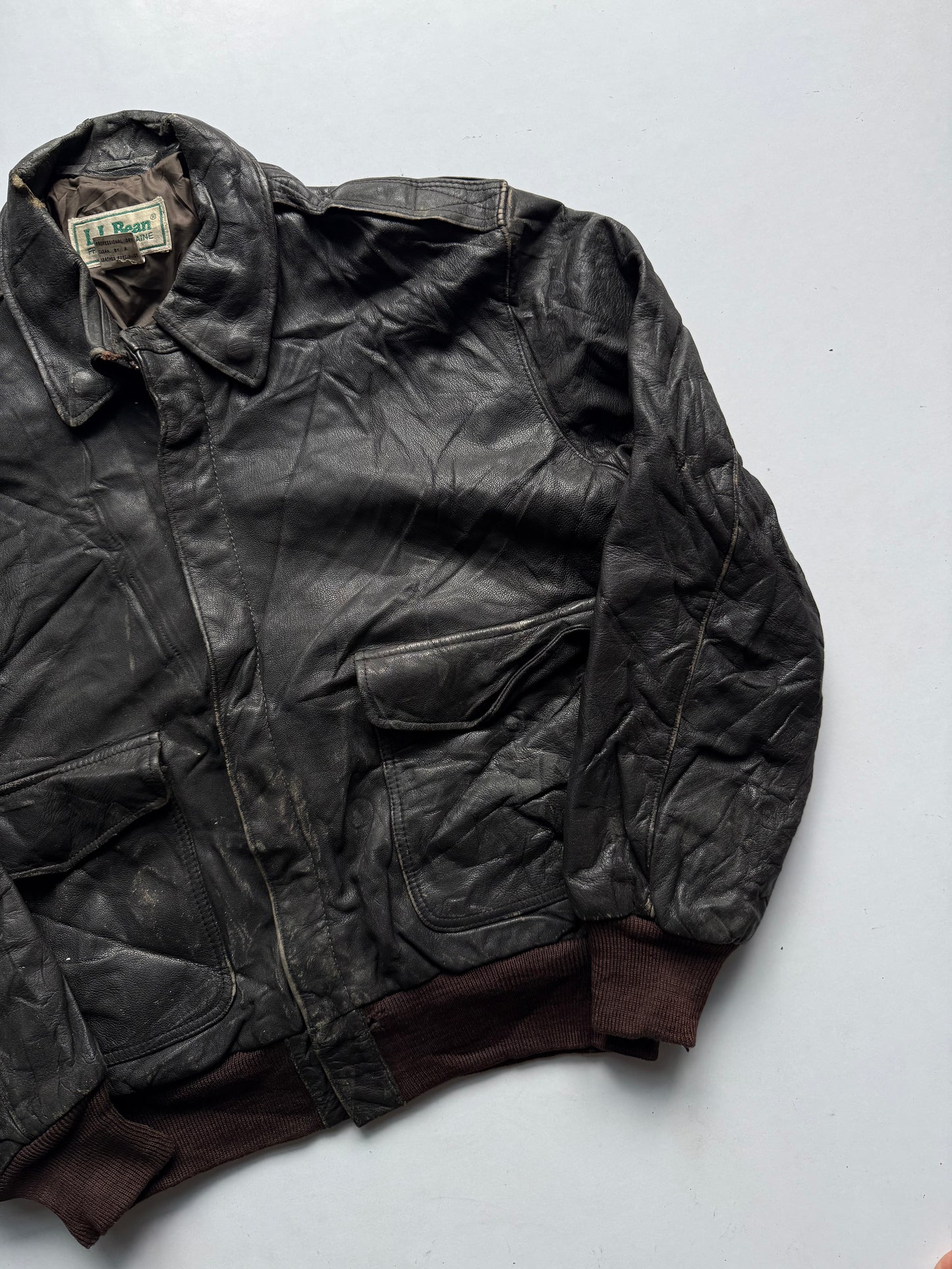 VINTAGE L.L BEAN LEATHER JACKET