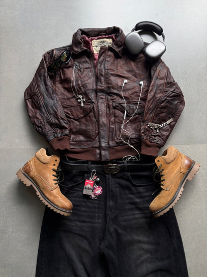 VINTAGE BANANA REPUBLIC LEATHER JACKET