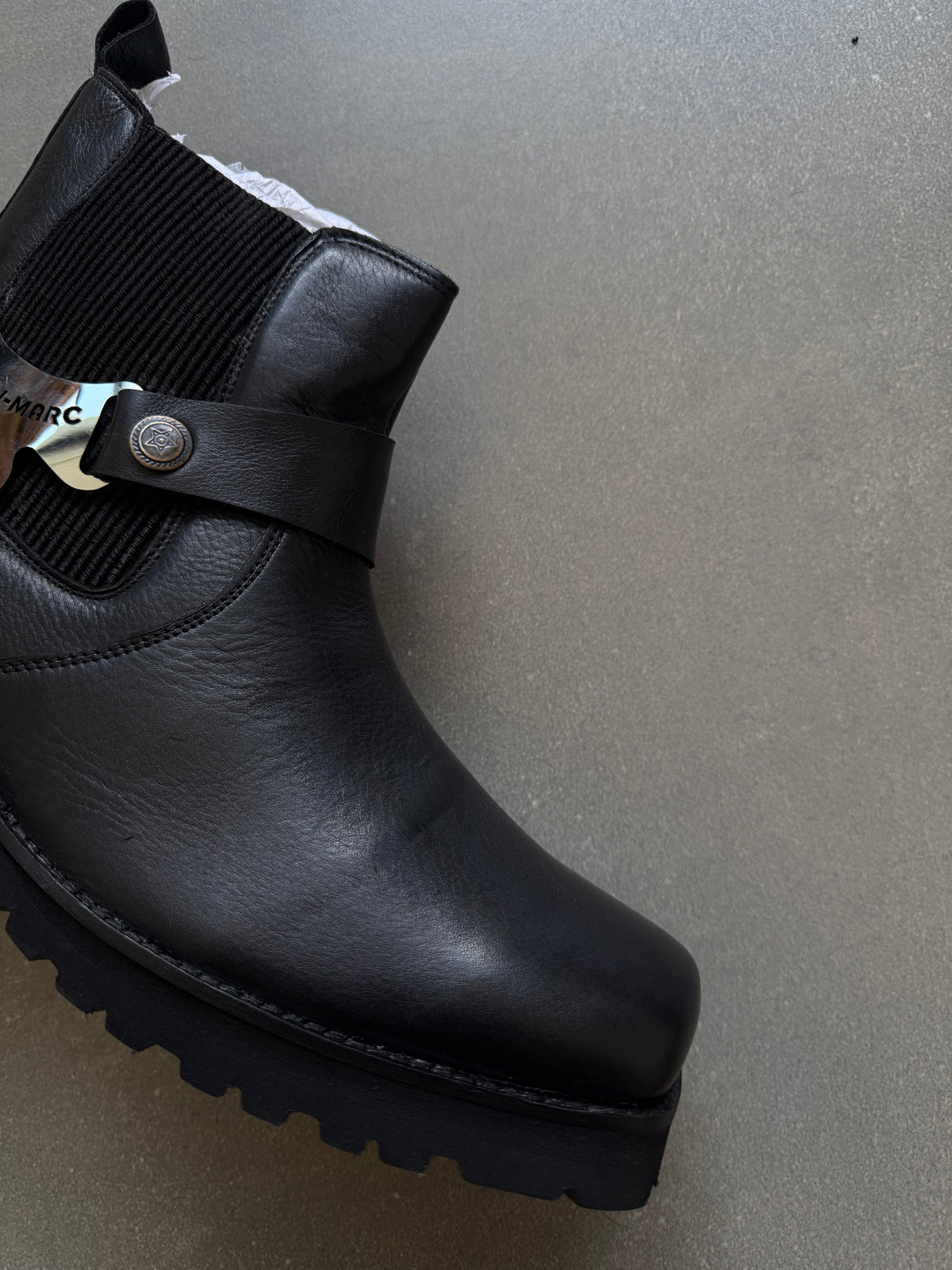 VINTAGE STYLE HARNESS GENIUNE LEATHER BOOTS