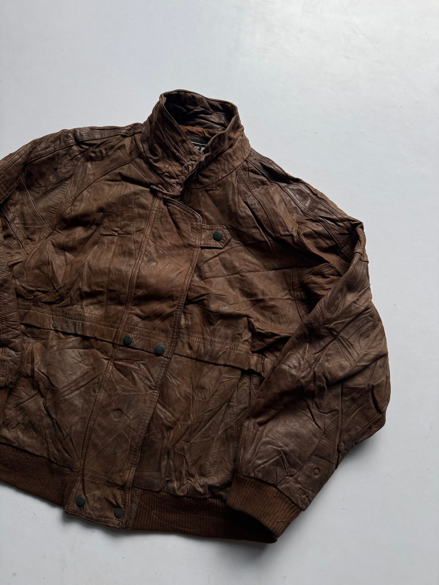 VINTAGE IZZI HEAVYWEIGHT LEATHER JACKET
