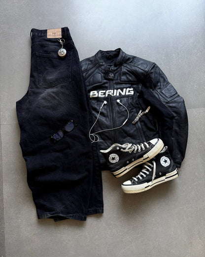 VINTAGE BERING LEATHER RACING JACKET (safety pads)