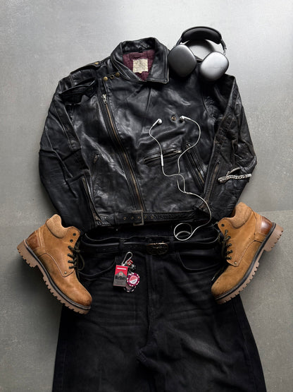 VINTAGE RACING LEATHER JACKET