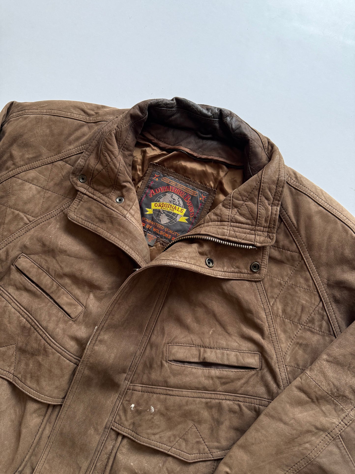 VINTAGE ADVENTURE BOUND ORIGINALS SUEDE LEATHER JACKET