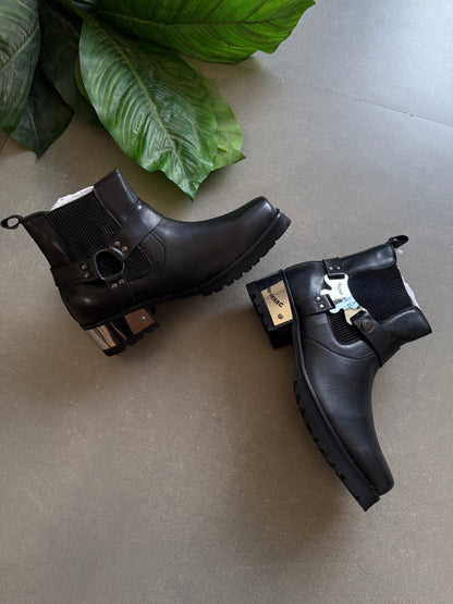 VINTAGE STYLE HARNESS GENIUNE LEATHER BOOTS