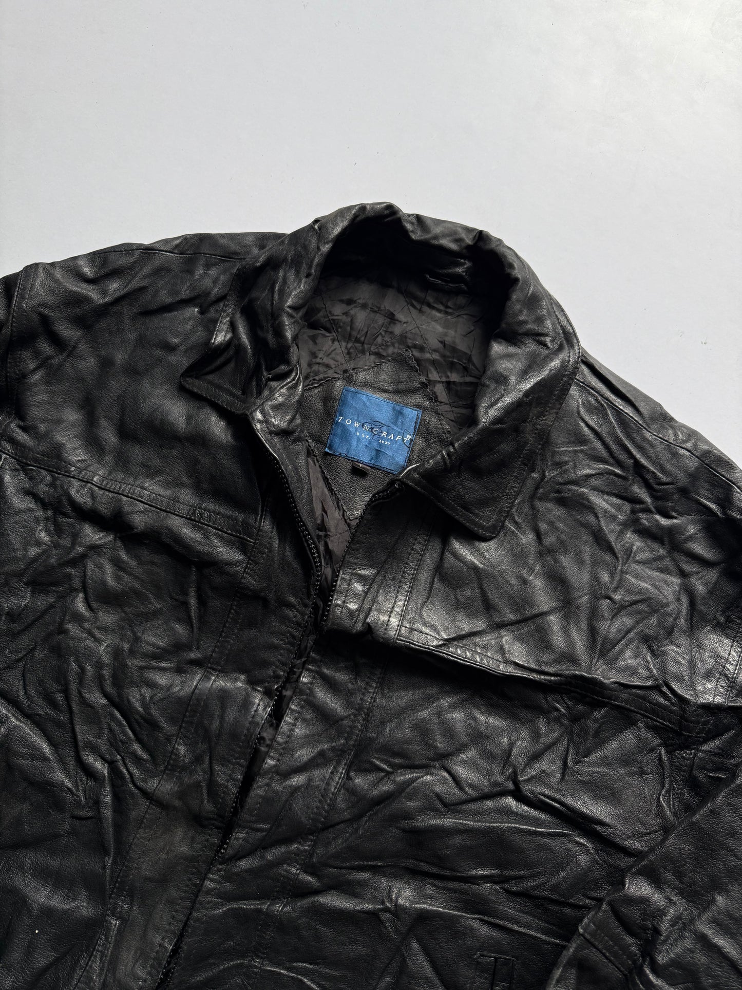 VINTAGE TOWN CRAFT LEATHER JACKET