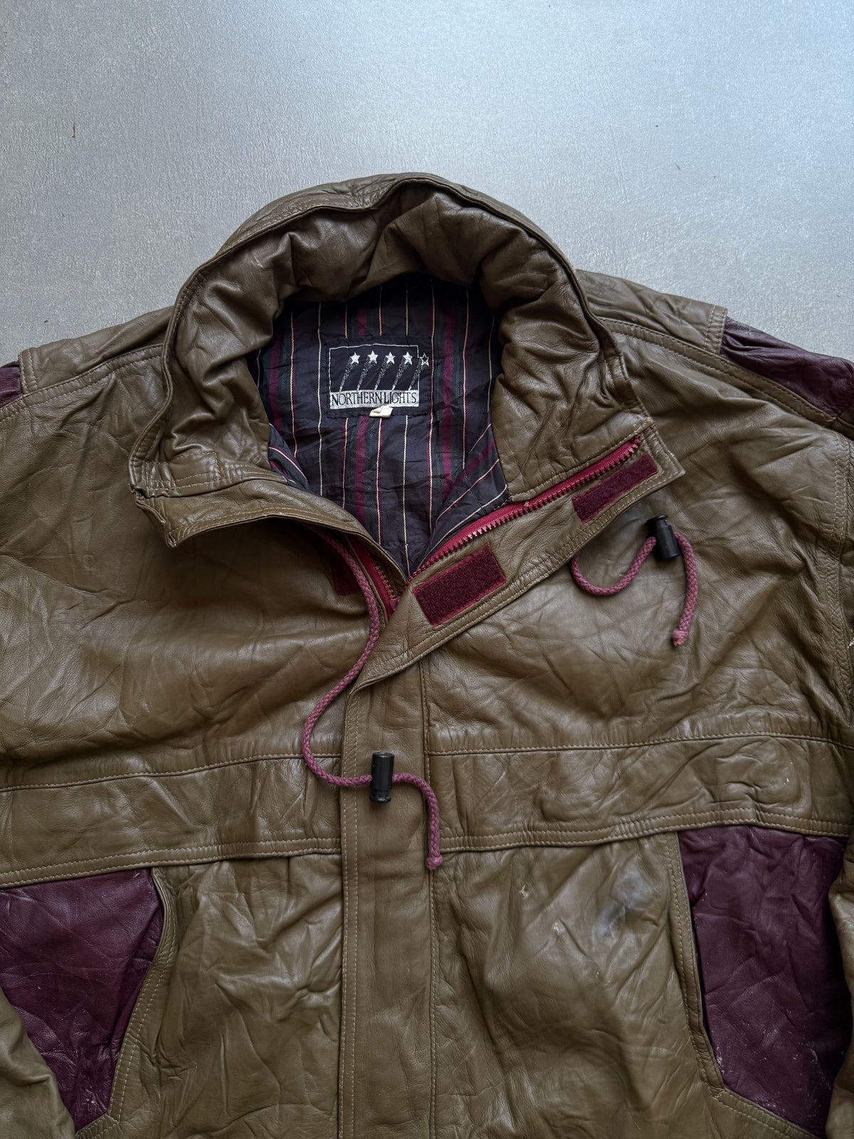 VINTAGE NORTHERN LIGHTS LEATHER JACKET