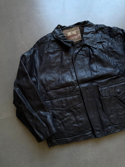 VINTAGE RARE ENGELBERT HEAVYWEIGHT LEATHER JACKET