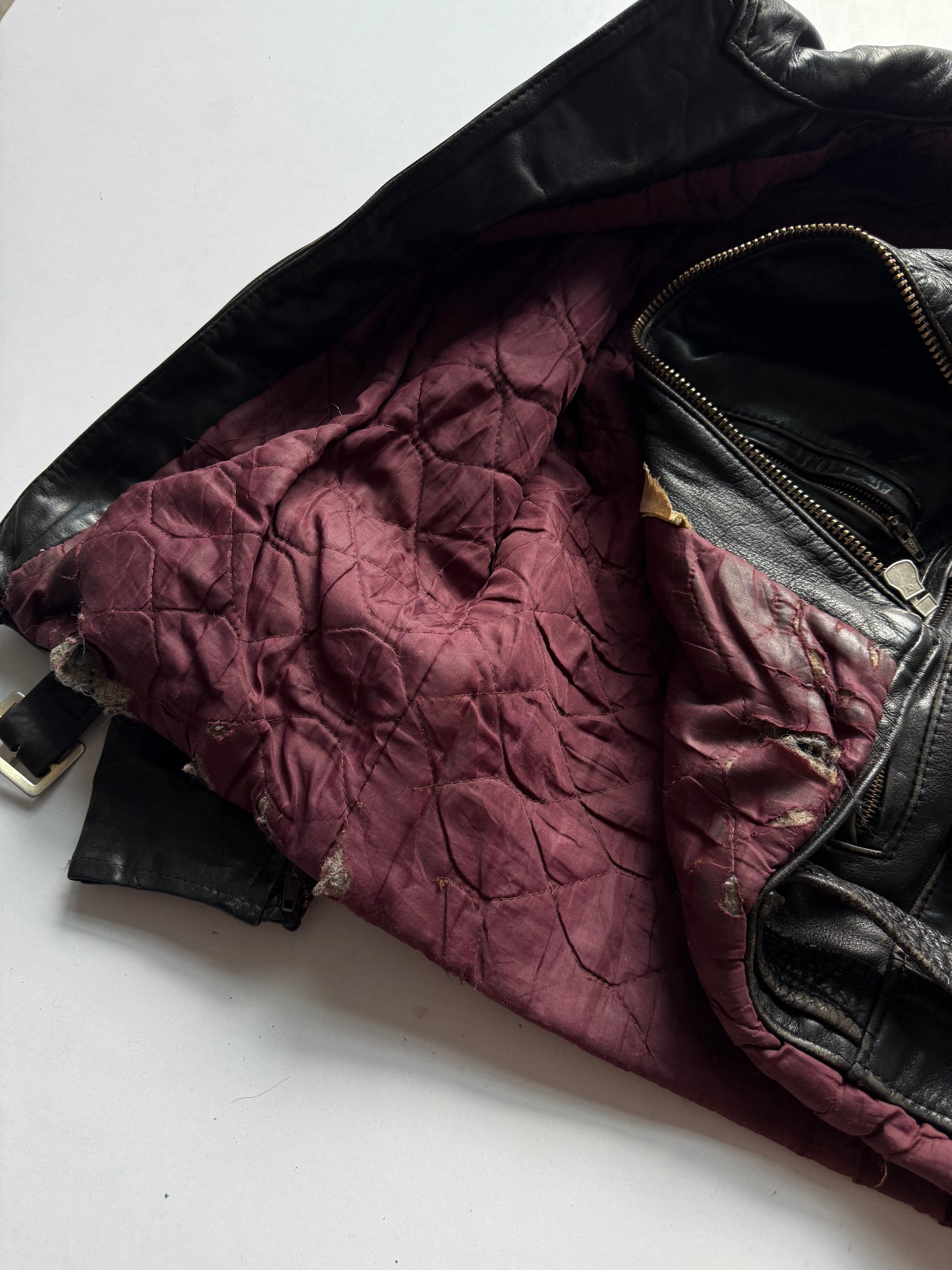 VINTAGE RACING LEATHER JACKET