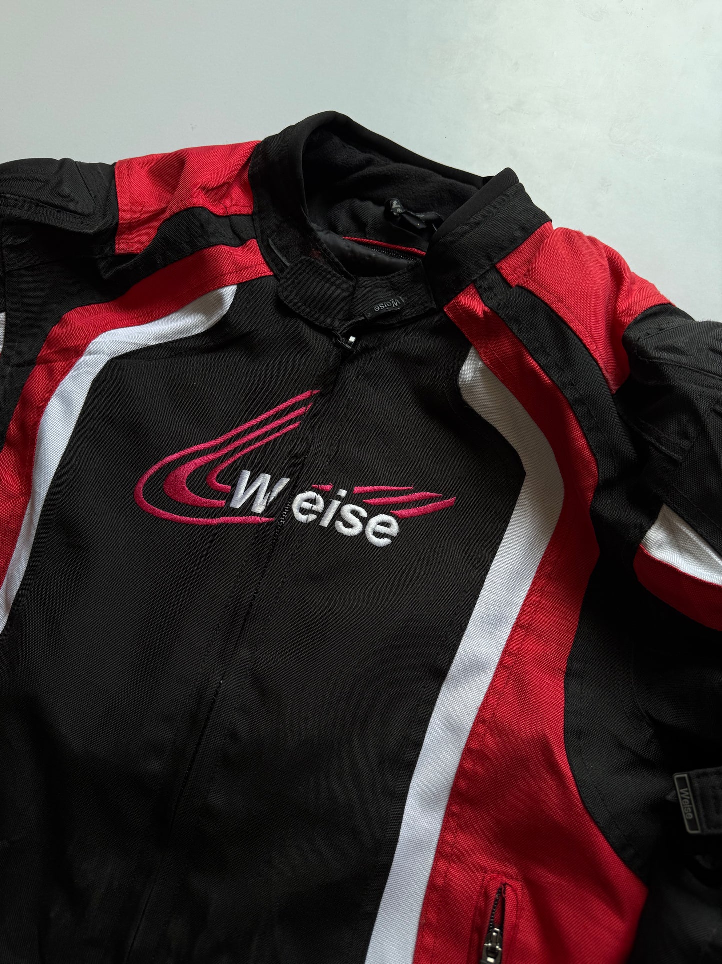 VINTAGE WEISE RACING JACKET 
(Rare find) (safety pads)