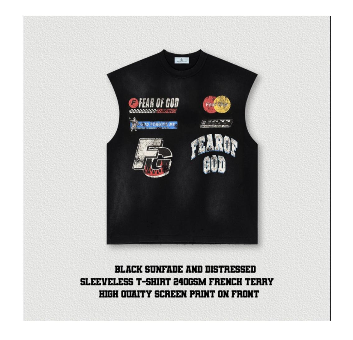 ELLC STUDIO ACID WASH SLEEVES TEE