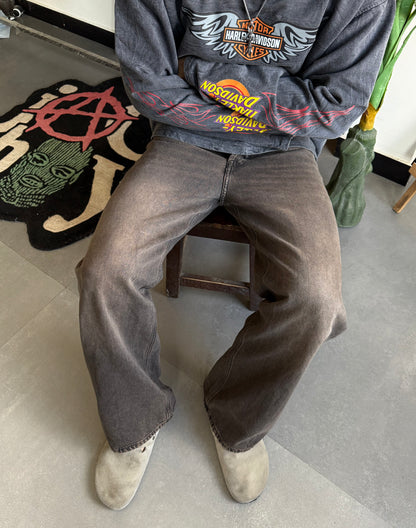 VINTAGE WASHED RELAXED FIT DENIM
