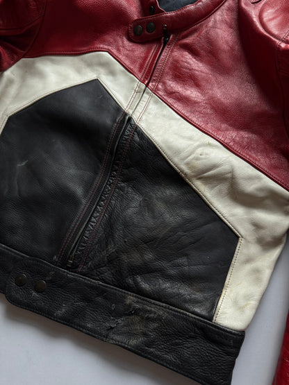 VINTAGE DIABOLO LEATHER RACING JACKET