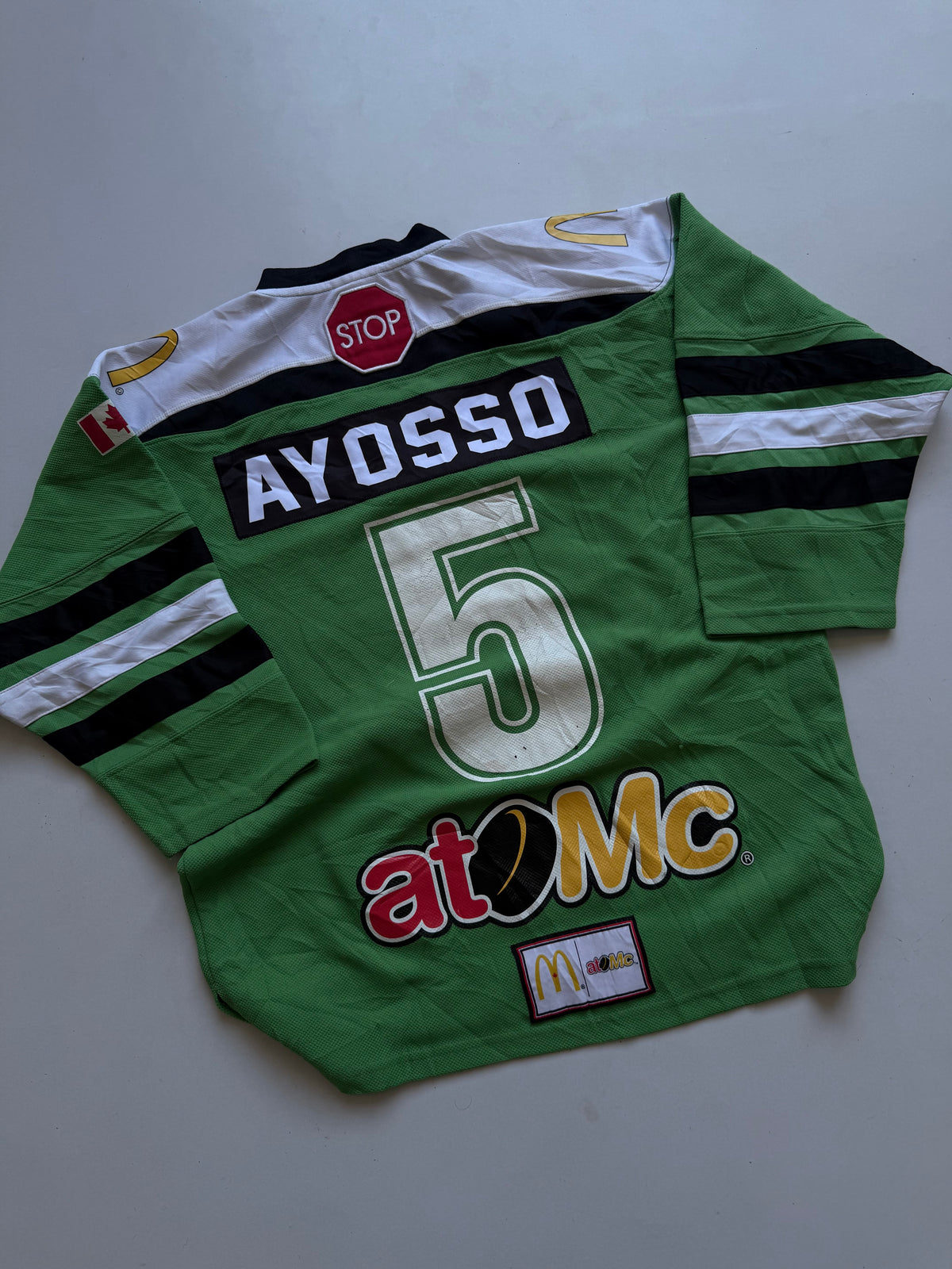 VINTAGE ATO MC WEST HILL GOLDEN HAWKS HOCKEY JERSEY