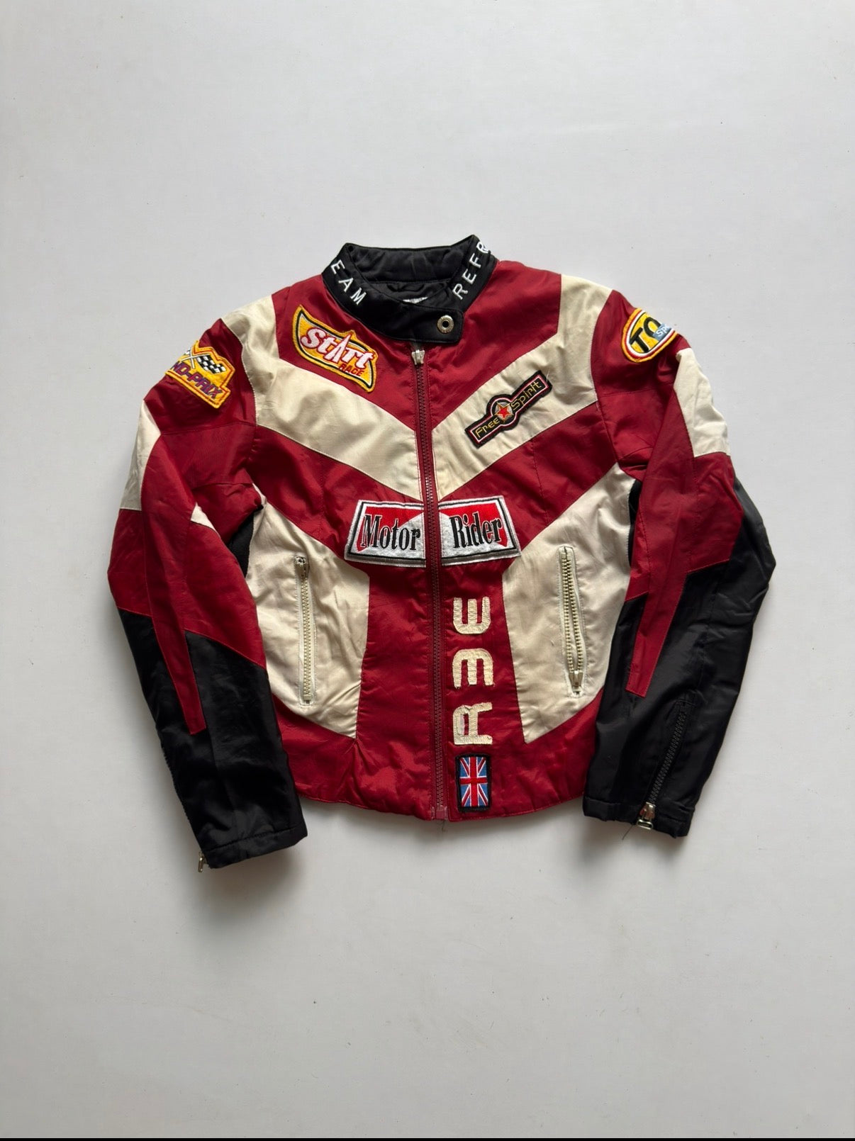 VINTAGE MOTOR RIDER BOMBER RACING JACKET
