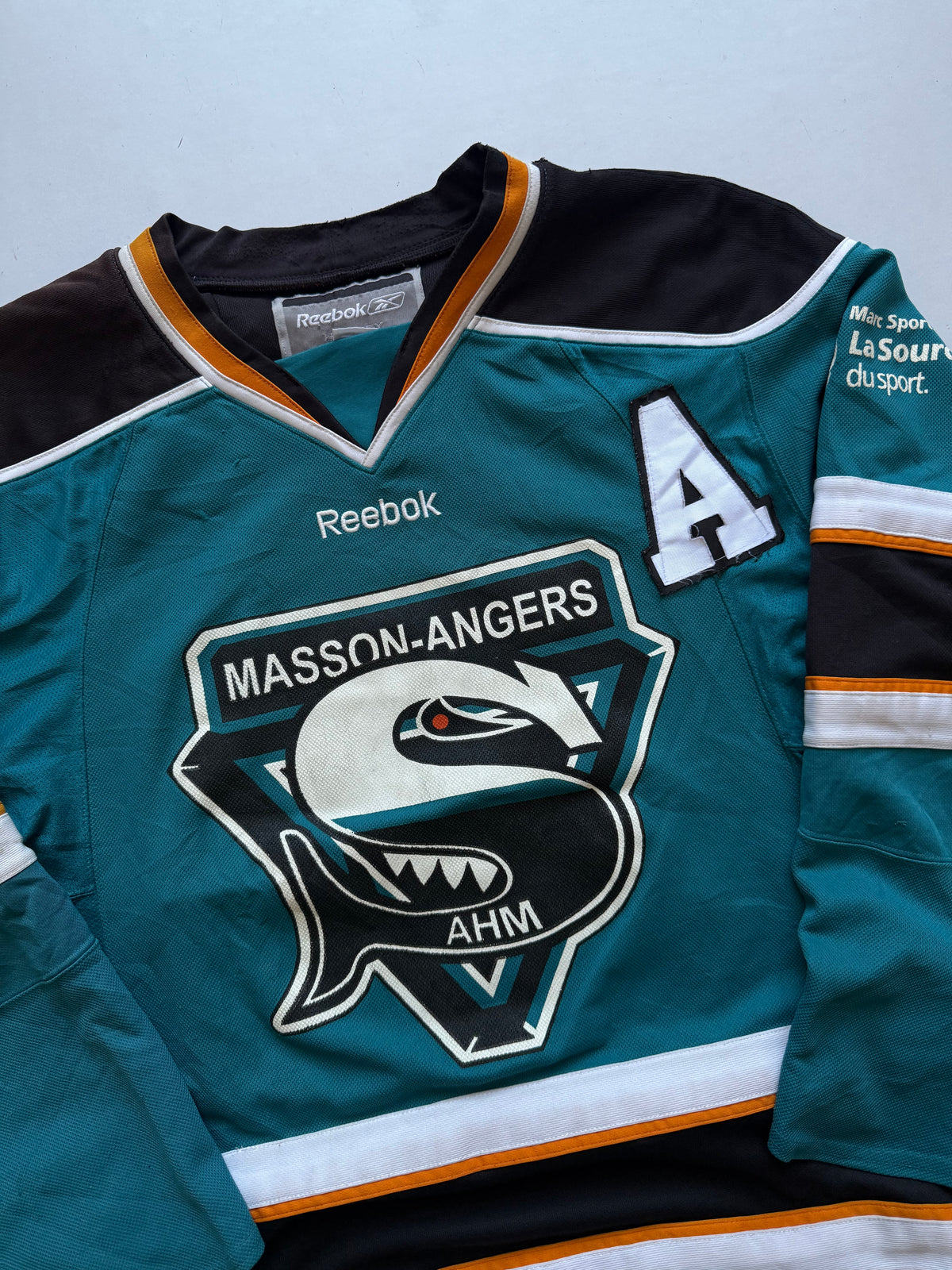 VINTAGE RBK MASSON ANGERS AHM HOCKEY JERSEY