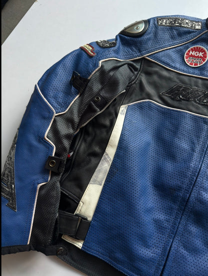 VINTAGE RARE JOE ROCKET LEATHER RACING JACKET (safety pads)