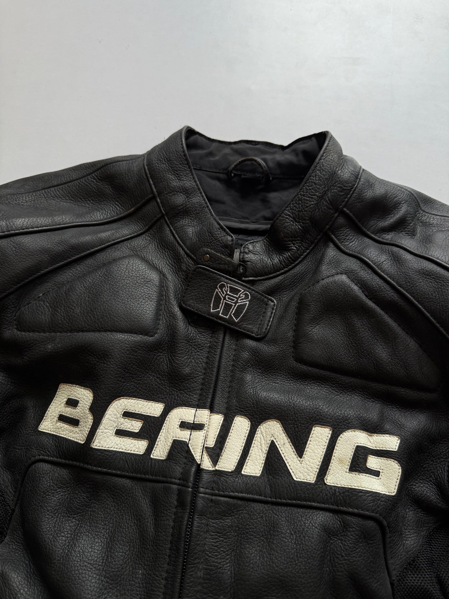 VINTAGE BERING LEATHER RACING JACKET (safety pads)