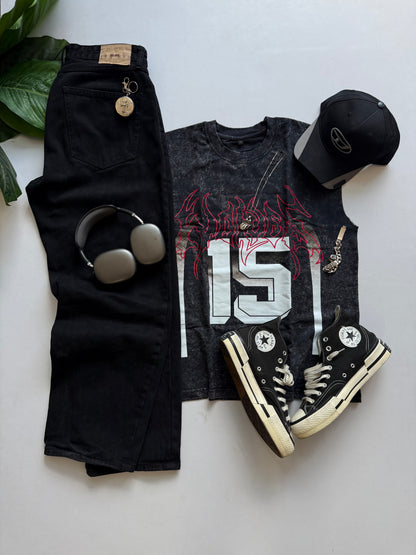 ELLC STUDIO WASHED SLEEVELESS TEE