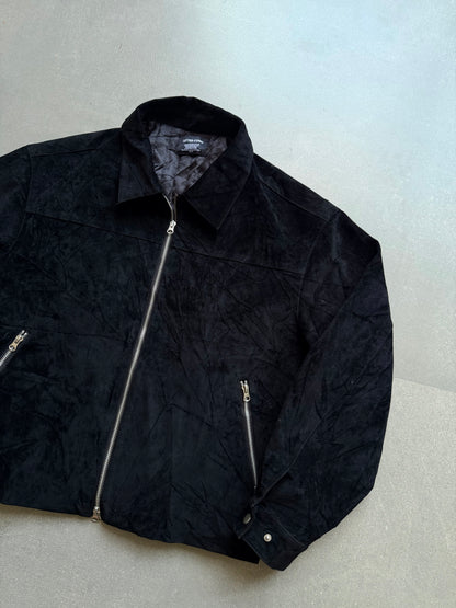 VINTAGE LETTER COMO SUEDE VELVET JACKET
